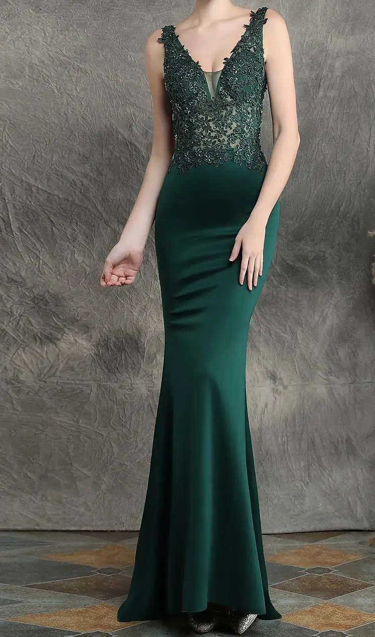 Lanon, Украина, Zanzea, предложение, майка, Vestido, Longo, летнее платье, ручная работа, аппликация, расшитая бисером, сексуальное, длинное, для банкета, винного цвета, с хвостом - Цвет: green