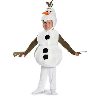 

Explosion models Frozen children's snow treasure animation movie snowman image performance show boys and girls baby clothes suit
