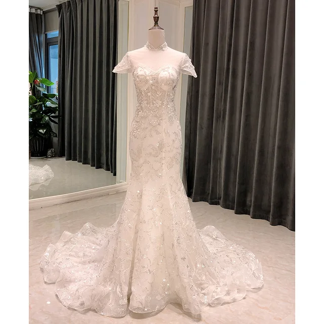 sl-8142 noiva sereia dress vestido wedding dress 2020 mariage corset vintage princesse de luxe largos jurk lace matrimonio mujer 1