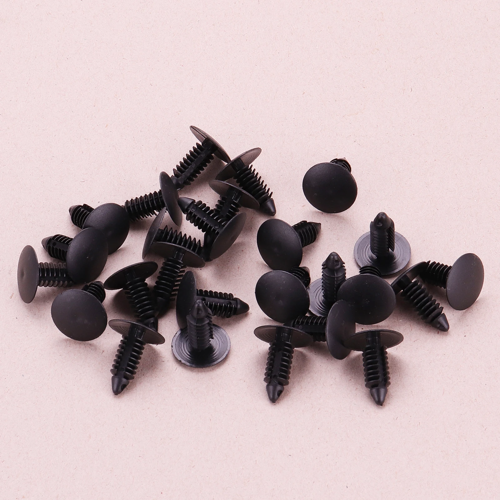 

100PCS Bumper Fastener Rivet Clips 7mm Hole Push Retainer Bumper Fender Shield Push Pin Rivets Retainers For Chrysler Ford GM