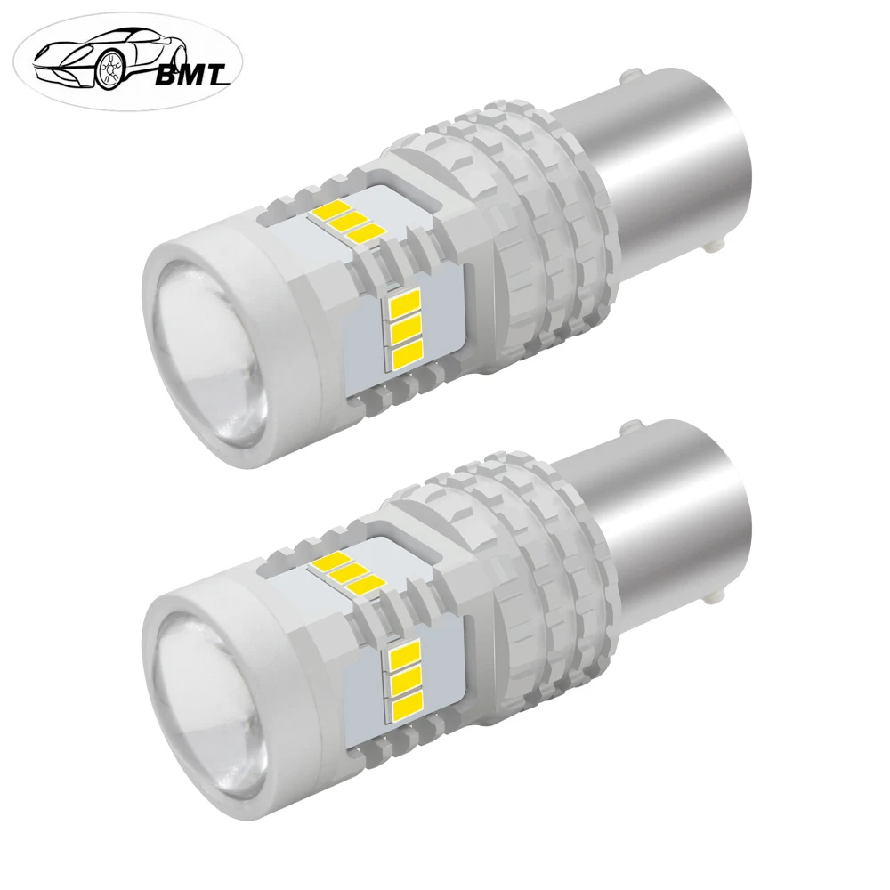 

BMT White Canbus No Error P21W LED DRL Daytime Running Light For Skoda Octavia Superb 2 FL A5 Seat LEON 2 3 MK2 MK3 Kia Rio 3 4