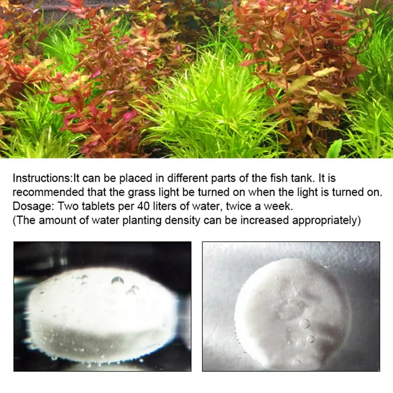 80 шт. Аквариум CO2 планшет углекислый для растений для аквариума Диффузор Аквариум с травой аксессуар для аквариума