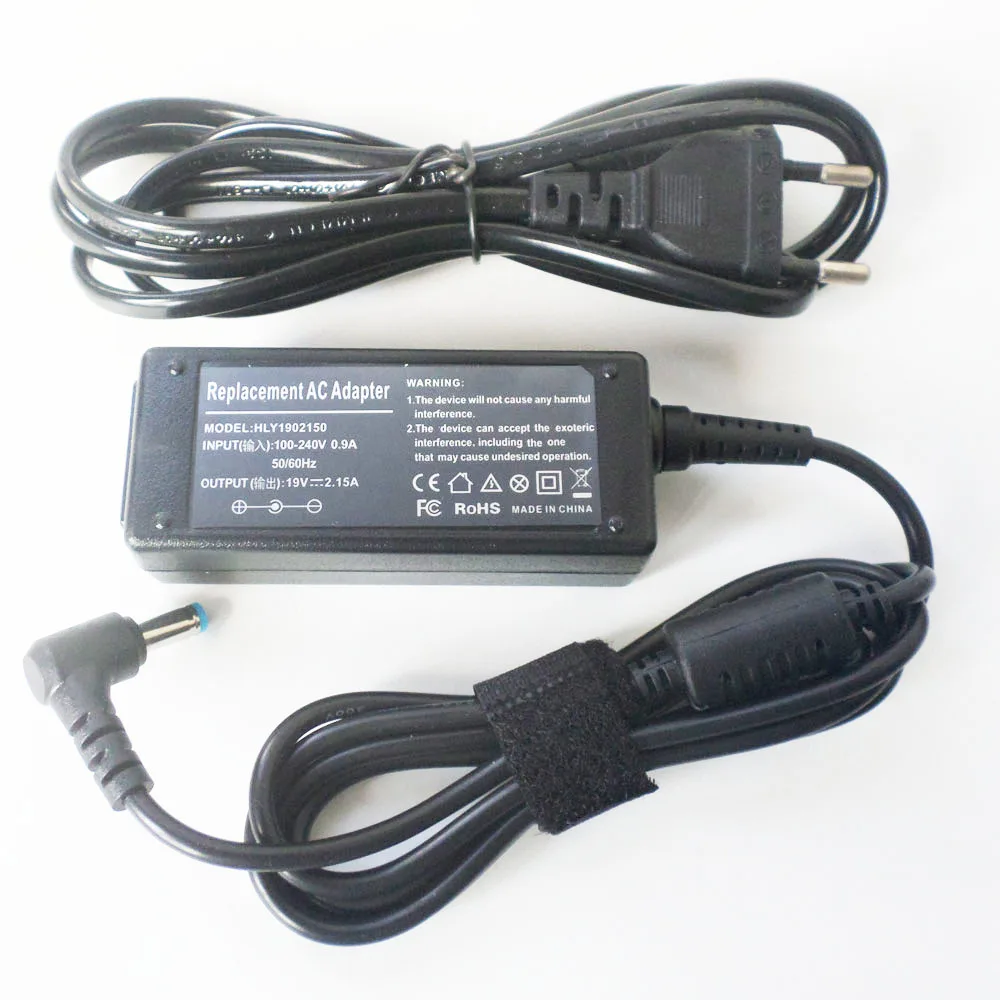 

19V 2.15A 40W AC Adapter Battery Charger Power Supply Cord For Acer Aspire One 521 522 533 722 725 752 753 756 531h 532h 751h