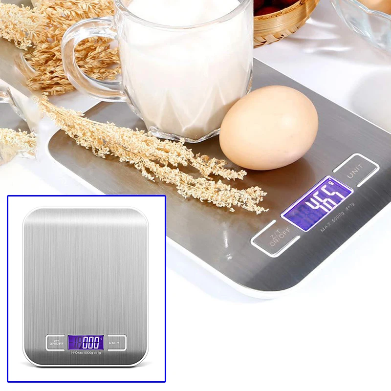 5kg/1g Kitchen Digital Scale LCD Electronic Balance Food Weight Postal Scales AU