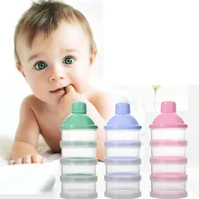 Детская Портативный молока для молочной смеси в виде порошка, диспенсер для воды Еда контейнер для хранения ювелирных изделий миска для кормления малышей из искусственного меха, для малышей, 3/4/5 Слои Еда ящик для хранения