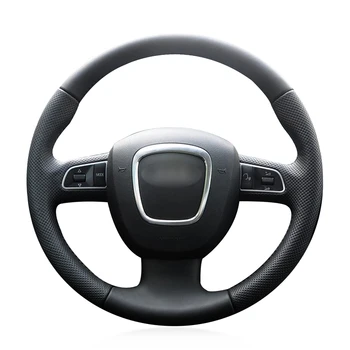 

for Audi A3 (8P) A4 (B8) A5 A8 A8 L Q7 RS 4 S4 S5 S6 S8 2007 Seat Exeo 2009 Braid on the steering wheel cover wrap Car styling