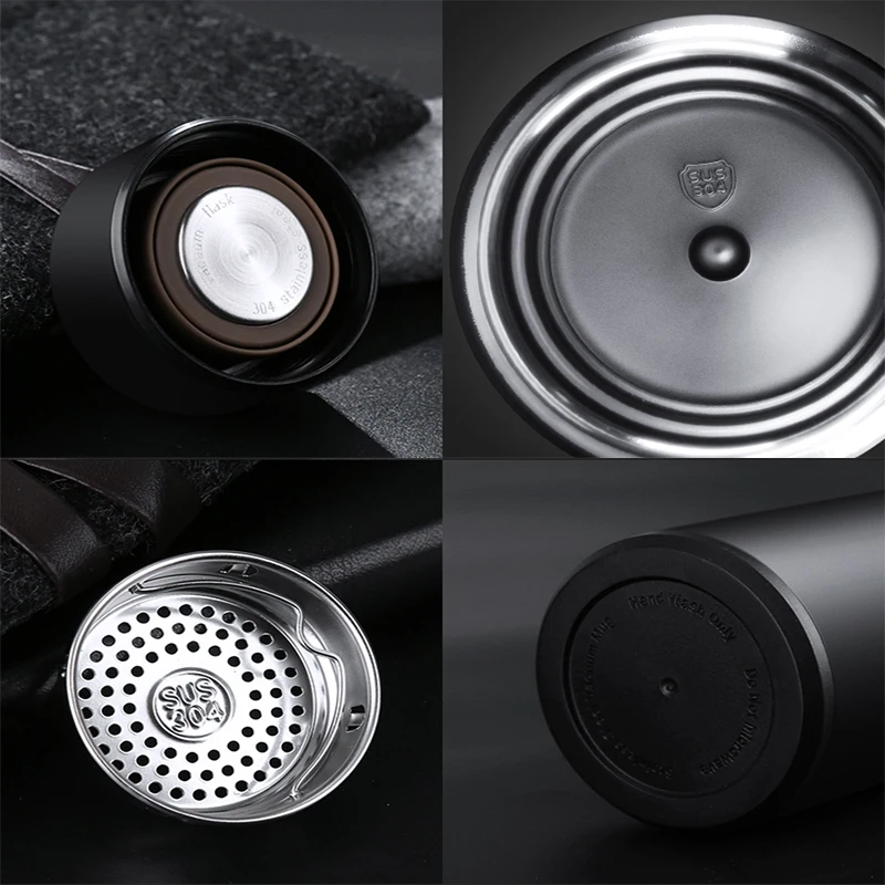 Умный термос бутылка 500 мл термосы СВЕТОДИОДНЫЙ Цифровой температурный дисплей