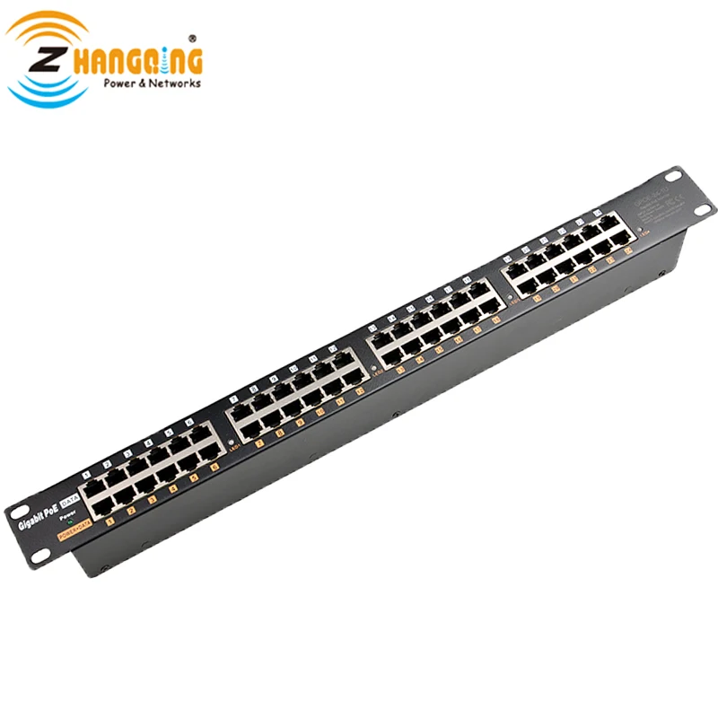 - RackMount 24Port Gigabit PoE Injector LED indicator With Load balancing for PoE PTZ Camera Access point Ubiquiti devices