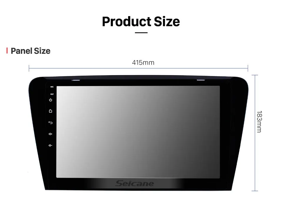 Discount Seicane Android 9.0 10.1 inch HD 1024*600 Touch Screen Car Radio For 2015 2016 2017 SKODA Octavia (UV) GPS Navigation Bluetooth 13