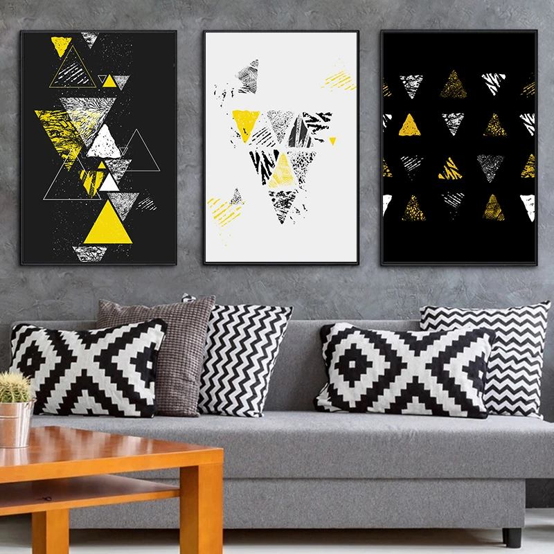 EF003 北欧抽象撞色几何图形-4--