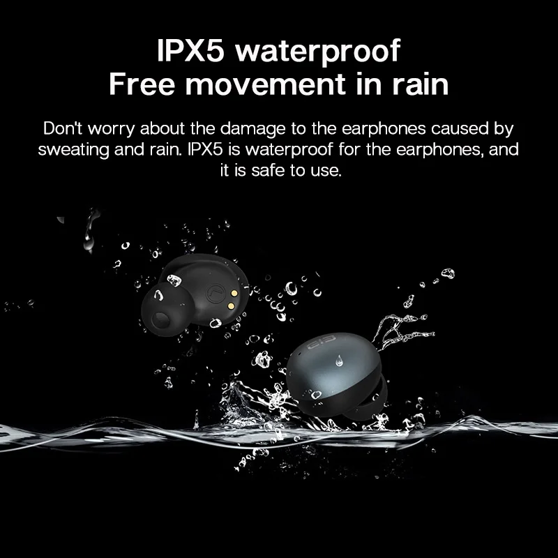 Elephone Elepods S TWS Bluetooth 5.0 Wireless Earphone Noise Cancelling Mic Low Latency Gaming Earbus Dual microphone call IPX5