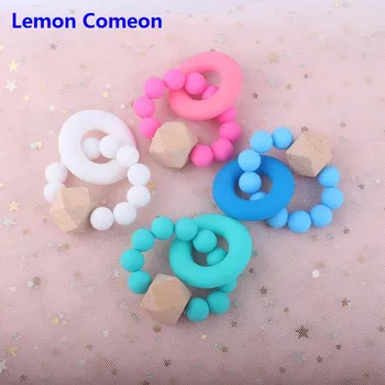 

Lemon Comeon Silicone Teething Bracelet BPA Free Baby Teether Ring Toys Baby Goods Silicone Bead Newborn Accessories For Care