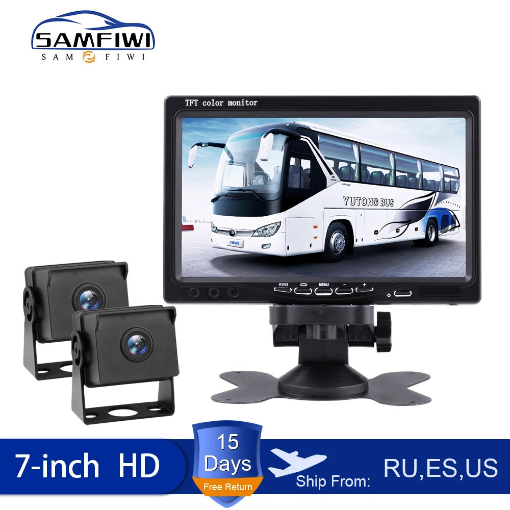 7 &quotTFT LCD грузовик проводной автомобильный монитор HD разрешение звездный свет