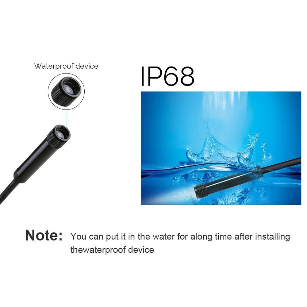 1 м 2 м 8,0 мм usb type-c эндоскоп HD 1200P мини-камера с 8 светодиодный инспекционный бороскоп камера для Android PC ноутбук