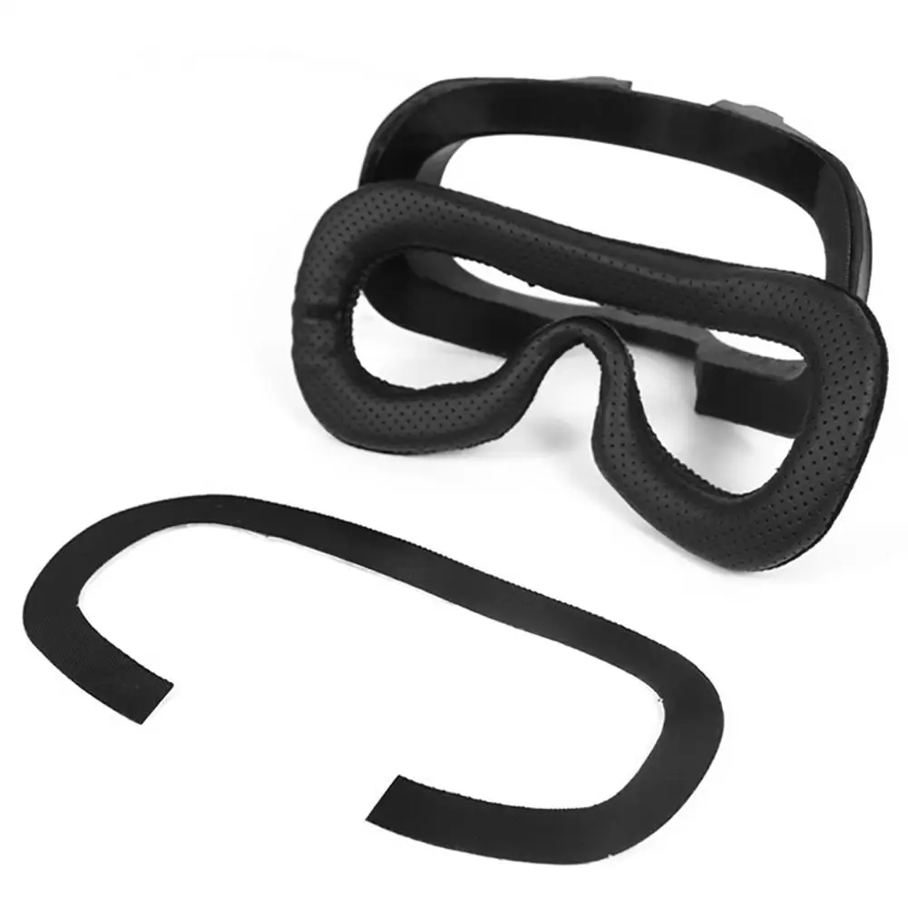 Кожаная затемненная маска для глаз, подушка для лица, маска для глаз, сменная Накладка для лица, Накладка для Oculus Quest