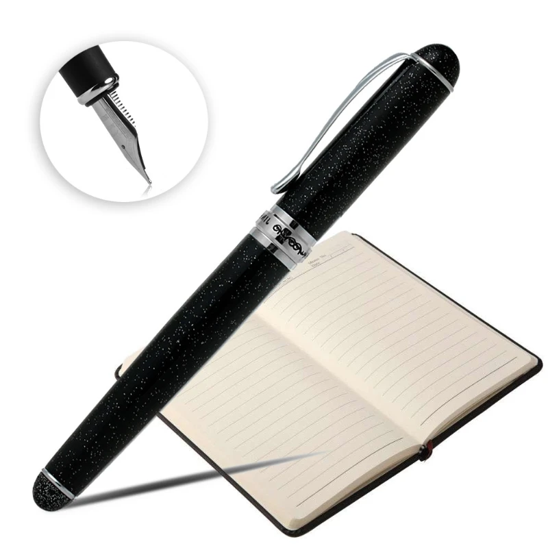 Режим Jinhao X750 PLUME chatoyants Noir sables moyen NIB L41E