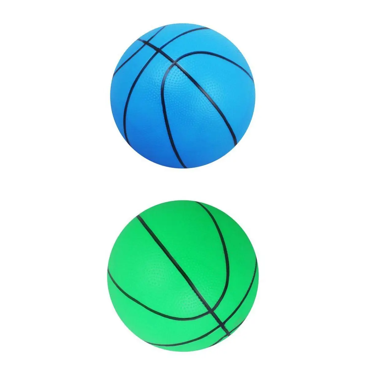 Pack 2 Lightweight PVC 16cm Mini Basketball Bouncy Ball Kids Boys Girls Toy