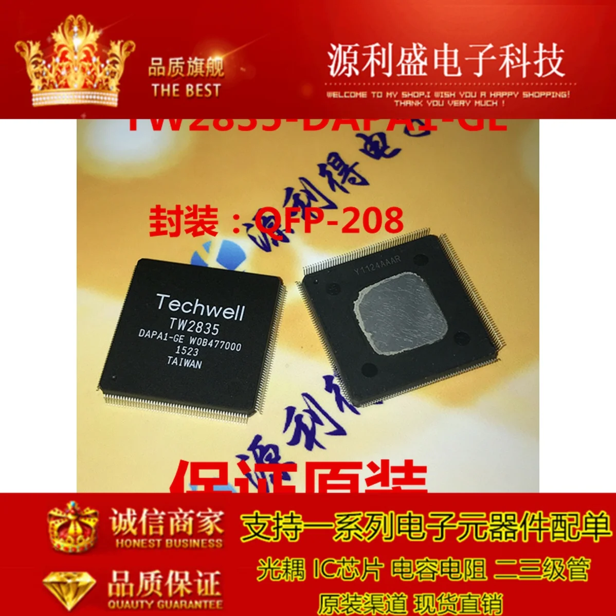 TW2853 TW2835-DAPA1-GE QFP208