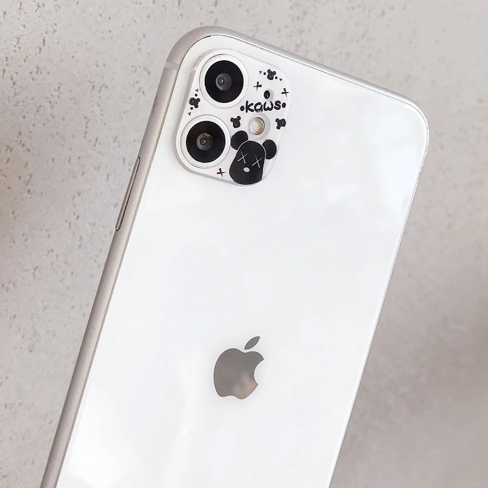 Милые забавные мультяшные наклейки на объектив для iphone 11Pro, задняя камера, чехол, мультяшная задняя камера, защитная пленка на объектив, ультратонкая - Цвет: Style 14