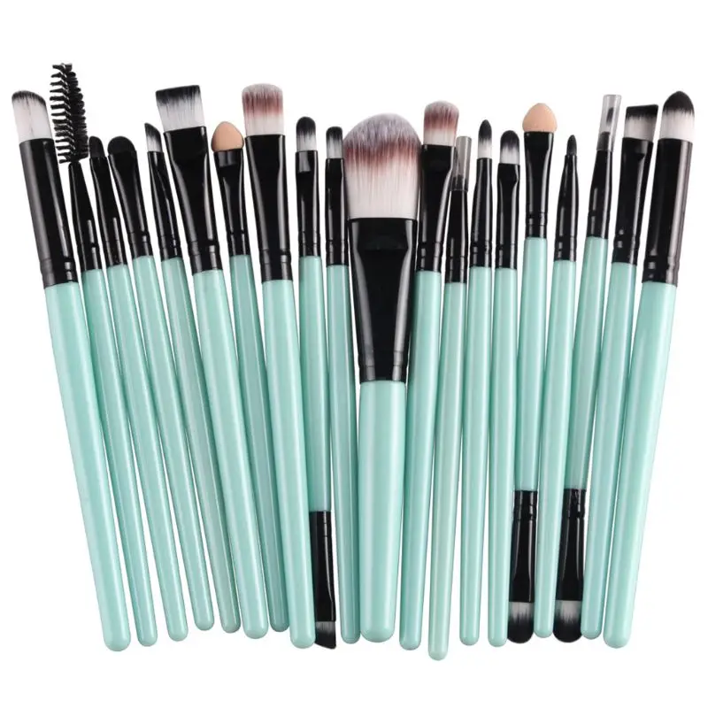 20pcs/set Makeup Brush Set Beauty Tools Cosmetic Foundation Blusher Eye Shadow Lip Brushes Tool - Handle Color: U