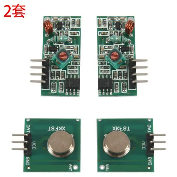 2 комплекта 433 мгц радиочастотный передатчик и приемник модуль связи комплект для Arduino