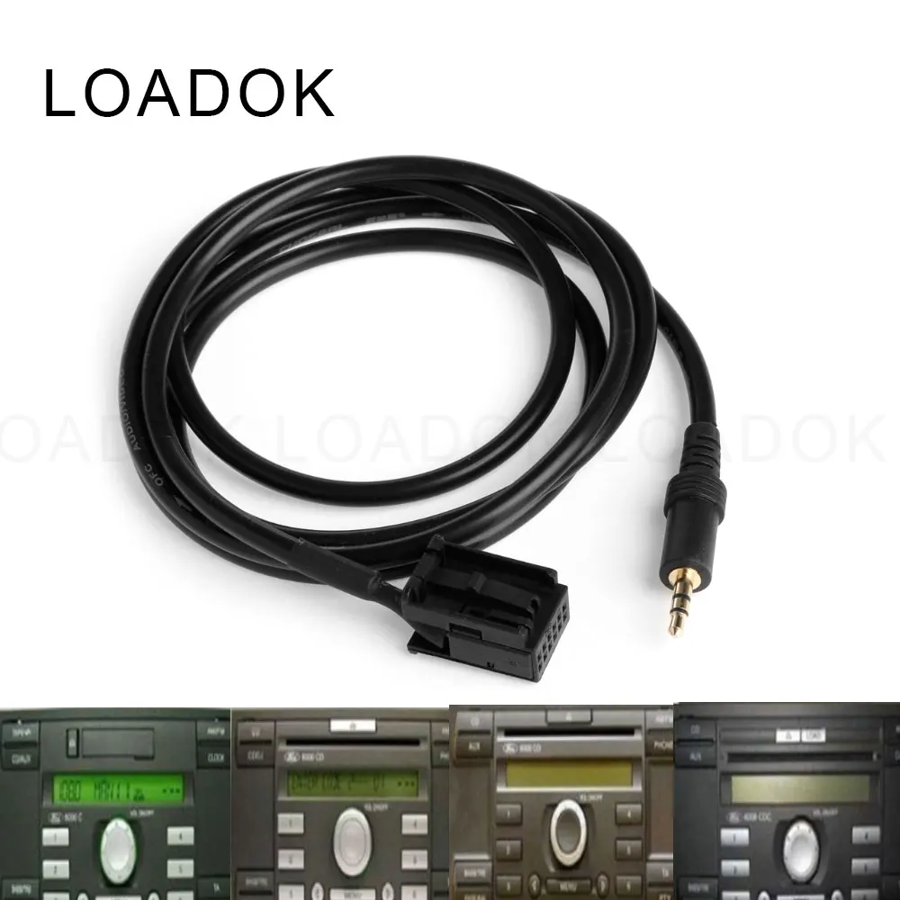 LOADOK-Car-Audio-Device-6000-CD-Aux-in-Cable-AUX-Adapter-for-ford-focus-Mondeo-6000CD-3.5MM