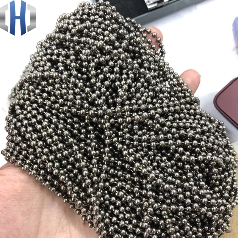 3,0*650 мм чистая титановая бусина МЕТАЛЛИЧЕСКАЯ ВОЛНА DIY аксессуары, цепочка на свитер не ржавеет светильник гипоаллергенная EDC бисерная цепочка