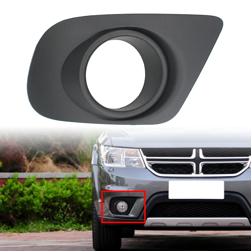 

Auto Right Side Fog Light Cover 68088686AB For 2011-2020 DODGE JOURNEY CHRYSLER 200 Black ABS Plastic