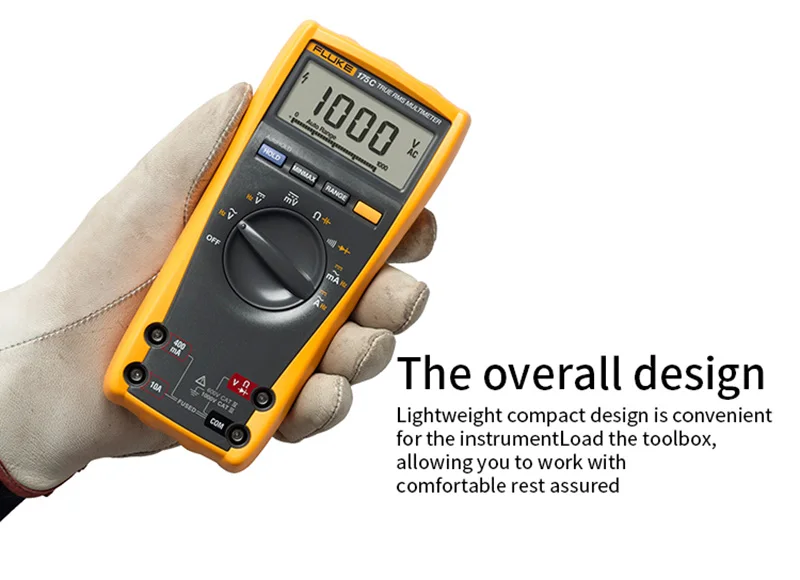 Fluke 175 175C True RMS цифровой мультиметр напряжение Ом Емкость Частота Температура