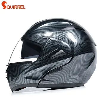 

Electric motorcycle Flip Up helmet men's double lenses full Face helmet running helmet pattern road Open Face helmet