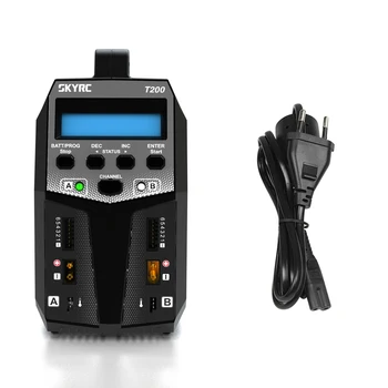 

SKYRC T200 Dual AC/DC Balance Charger 12A 100W XT60 Plug for LiPo Li-ion LiFe NiCd NiMH PB LiHV Battery Accessories