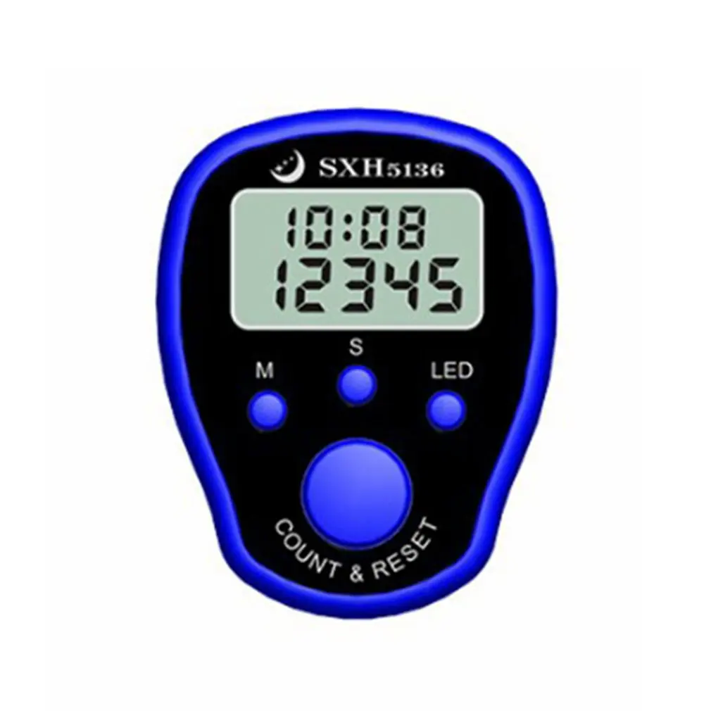 

Mini Stitch Marker Row Finger Counter LCD Electric Digital Display with LED Light For Sewing Knitting Weave Tool Buddha Pray