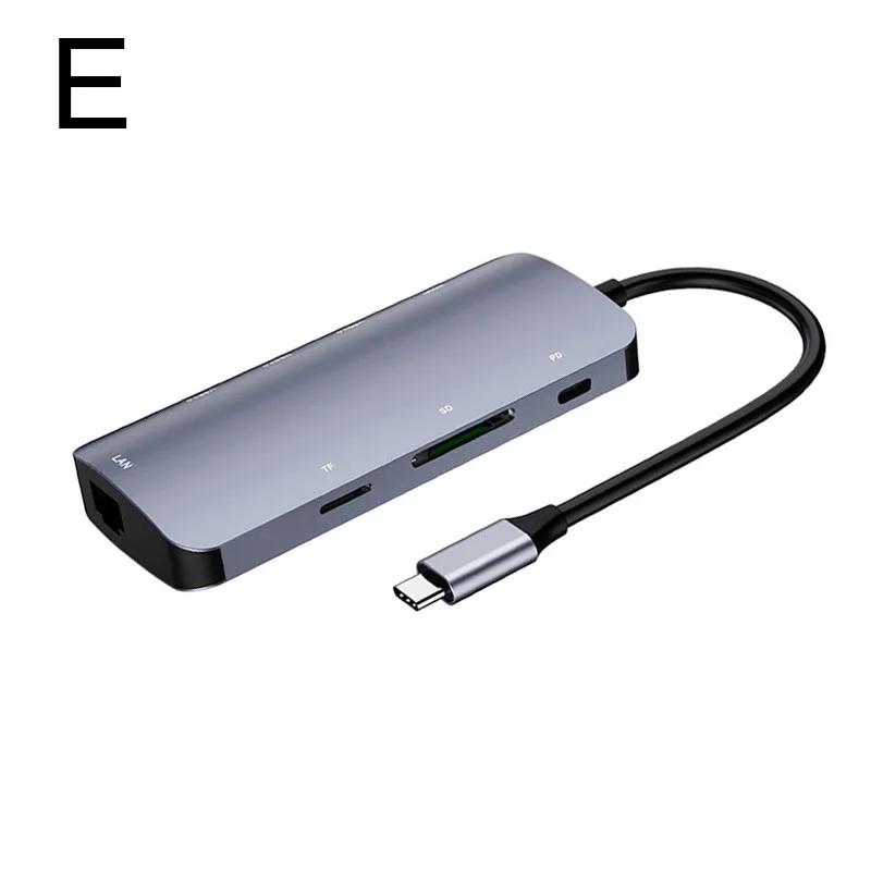 e Тип C к HDMI адаптер портативный многоцелевой для ноутбука мобильного телефона домашнего офиса XR649 - Цвет: e