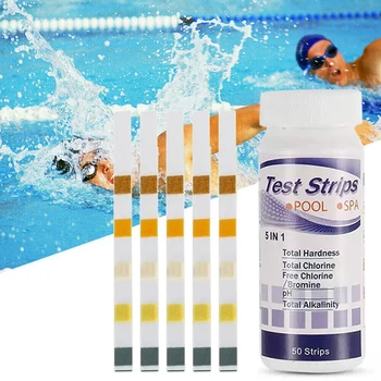 

'The Best' 50pcs Multipurpose Chlorine PH Test Strips SPA Swimming Pool Water Tester Paper 889