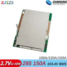 Bms 28S 150A литий-ионный 100V 120A/100A большой высокий ток BMS PCM для электрического велосипеда электромобиля