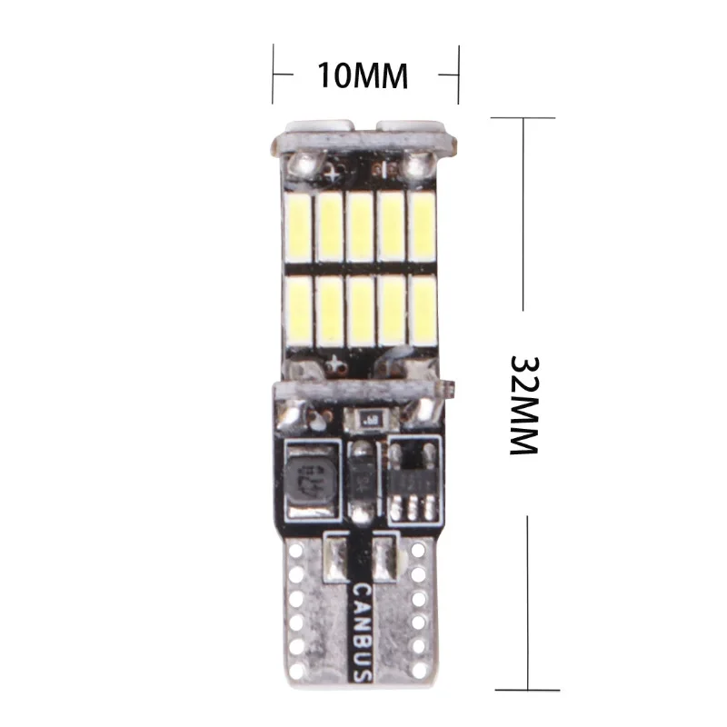 RXZ 100 шт. автомобиль T10 Canbus 26 SMD 4014 2,5 W 0.2A светодиодный 194 168 W5W не Полярный Автомобильный Клин хвост боковые лампы для чтения светодиодные лампы номерных знаков;