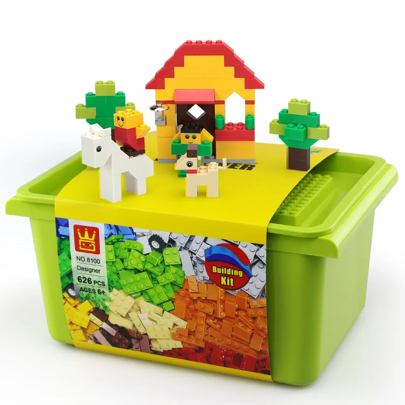 

Wange Manufacturers Direct Selling Creative Flexible Educational DIY Assembled Small Particles Storage Boxed Building Blocks Toy