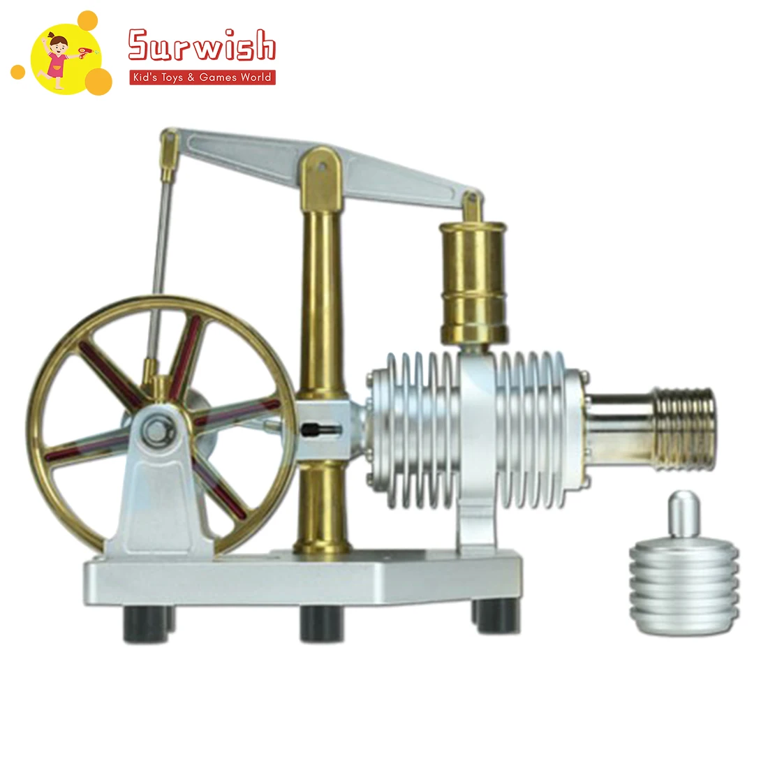 

Large Capacity Boiler Design All-Metal Balance Type Stirling Engine Model Toy