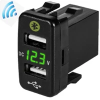 Green Самые модные 4.2A двойной зарядное устройство Usb вольтметр 12 в гнездо Usb адаптер зарядное устройство s Быстрый двойной порт Usb Автомобильное зарядное устройство для Toyota - Название цвета: Green