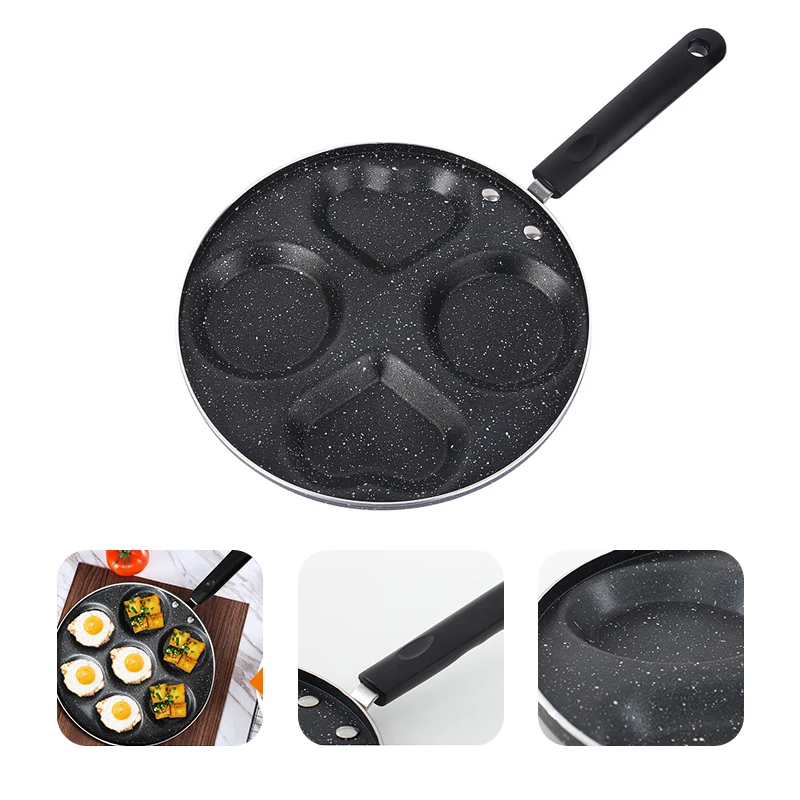 

3 4 5 7 Holes Frying Egg Pan Non-Stick Frying Pan Household Aluminum Mini Poached Egg Hamburger Maker Mould Cooking Tools