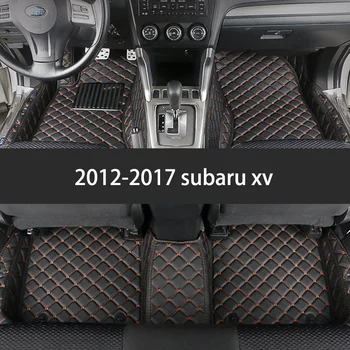 

leather car floor mat for subaru XV 2011 2012 2013 2014 2015 2016 2017 2018 2019 2020 Impreza forester outback legacy