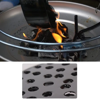 

Chimney Charcoal Starter Pot Barbeque Safe Wood Handle BBQ Grill Tools Chimney Lighter Basket Canister For Grilling Coal