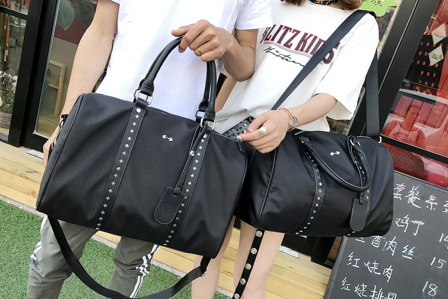 Женская и мужская черная сумка дорожная сумка водонепроницаемая кожаная большая Вместительная дорожная сумка многофункциональная сумка-тоут повседневные сумки через плечо