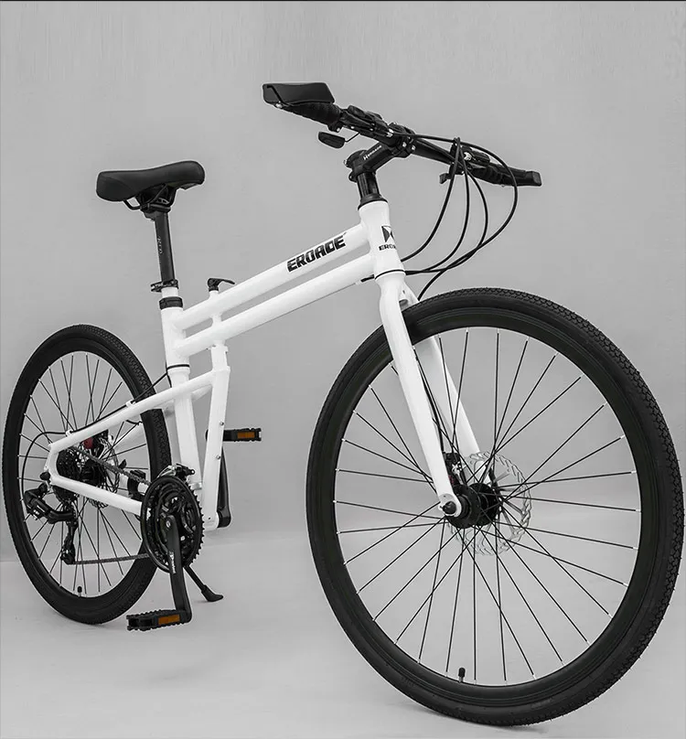 Clearance New Brand Folding Bike Aluminum Alloy Frame 26 inch Wheel 24/27 Speed Dual Disc Brake Road Bicycle Bicicleta 14