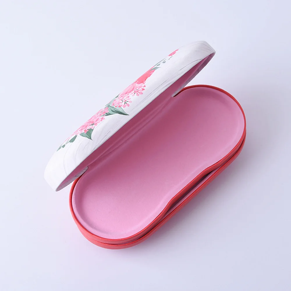 Cute Chinese style Contact Lens Case Dual Use full function Convinent Glasses Box Leather Contact Lenses 3