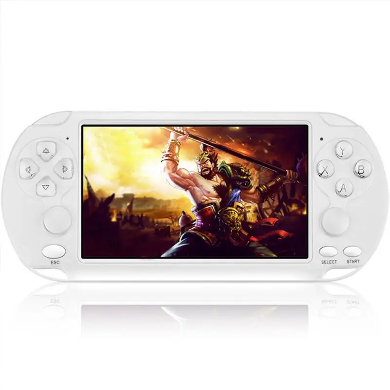 White Игровая приставка X9 для X9, ручная Ретро игра, 5,1 дюймов экран, портативная игровая приставка, поддержка камеры, подарок на Рождество - Цвет: White