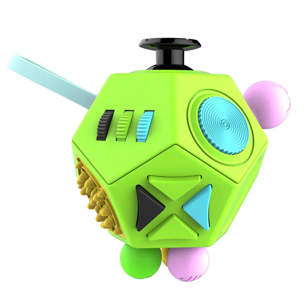 

Antistress Cube 12-sided decompression toy squeeze fun 7-10 years relieve stress Game increase concentration children Puzzle toy