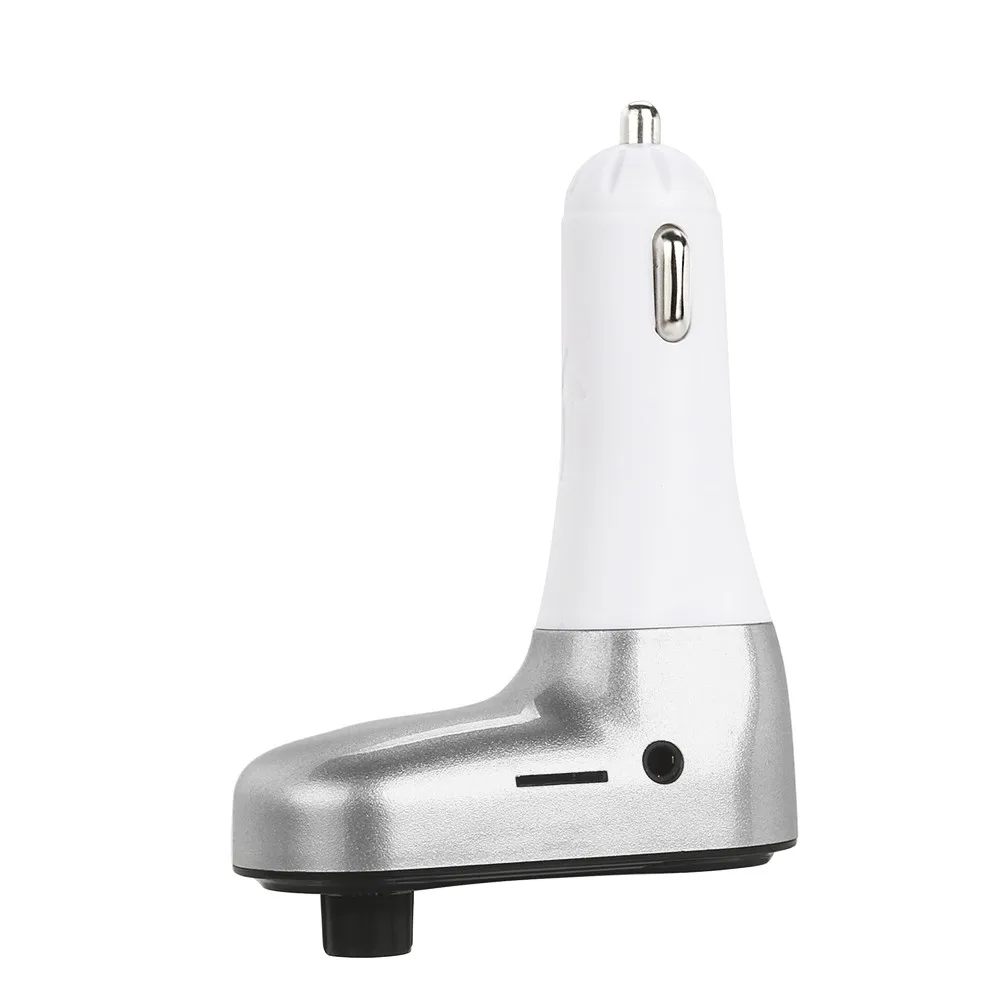 20# Беспроводной fm-передатчик Bluetooth 4,2 Handsfree Car комплект MP3 проигрыватель TF карта u-диск AUX С микрофоном 2.1A Dual USB адептером