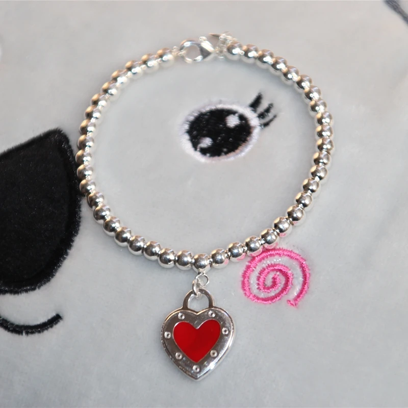 SHINETUNG 1:1 браслет из стерлингового серебра S925 пробы браслет в форме сердца браслет из бисера женские модные ювелирные изделия