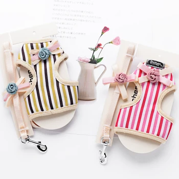 

Cat Dog Adjustable Harness Vest Stripe Satin Mesh Fabric Lining Material For Medium Small Harness Vest Pets Accessories 4 Colors